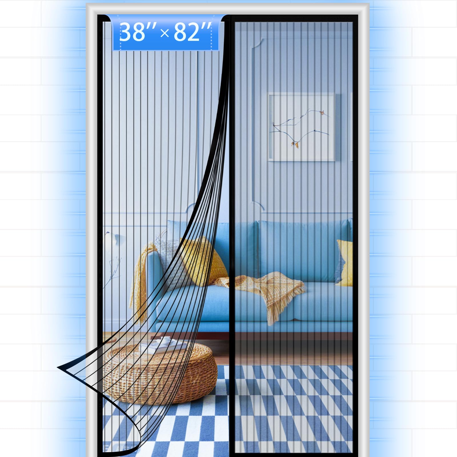 50% Off Magnetic Screen Door with Auto-Close Magnets