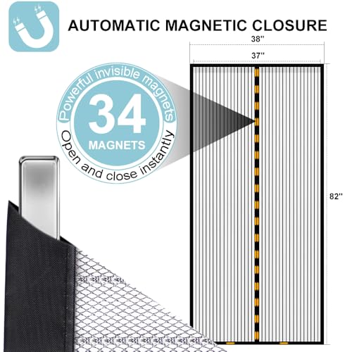 50% Off Magnetic Screen Door with Auto-Close Magnets - Image 3
