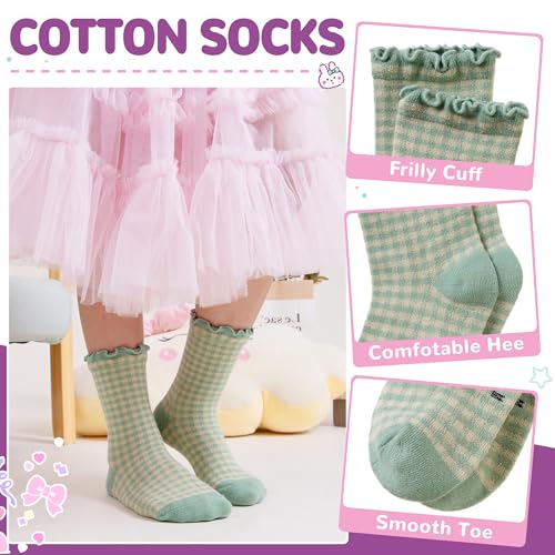 50% Off SeeyAN Girls Ruffle Socks - 6 Pairs - Image 7