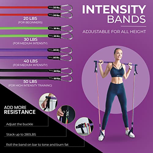 27% Off: Alignrgy Portable Pilates Bar Kit with 4 Bands - Image 3