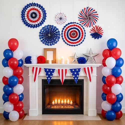 50% Off 100pc Patriotic Party Decoration Set - Image 3