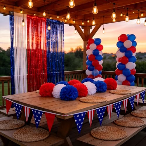 50% Off 100pc Patriotic Party Decoration Set - Image 4