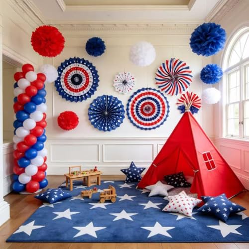50% Off 100pc Patriotic Party Decoration Set - Image 7