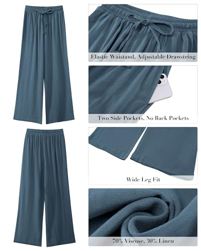 Save 40% with code VU4BGN53 on GRAPENT Linen Wide Leg Pants - Image 7