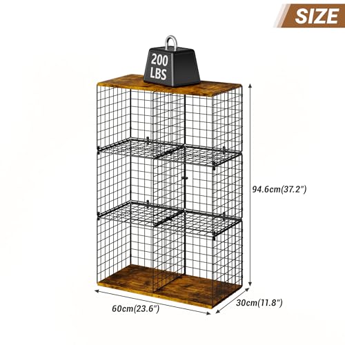 40% Off LUMAMU 6-Cube Wire Closet Organizer with Wood Top - Image 4