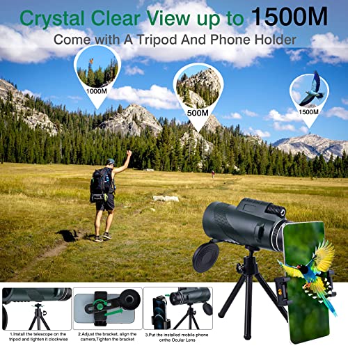 76% Off 80x100 Binoculars 2-Pack with Phone Mount & Tripod - Image 5