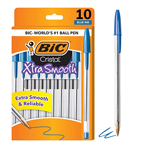 68% Off BIC Cristal Xtra Smooth Ballpoint Pens, 10-Pack - Image 2