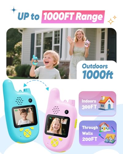 Save 45% on Careenoah 2 Pack Kids Video Walkie Talkies - Image 4