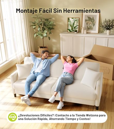 Save $90 on Welzona 83-inch Plush Sofa with Code AH9Z95H5 - Image 7